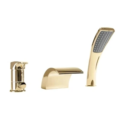 Image of REA Gold Bathroom tap for Bath Riven B0497