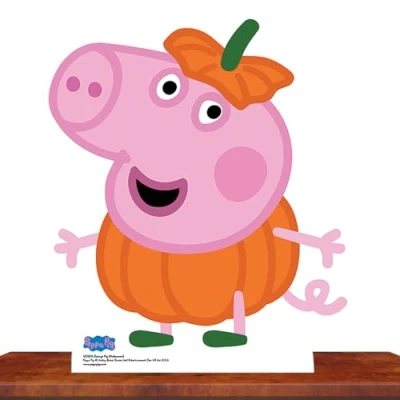 Image of Official Star Cutouts George Pig (Peppa Party Halloween) Cardboard Cutout 54cm Tall