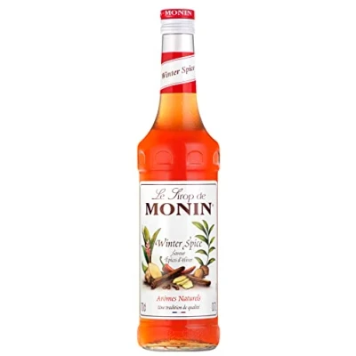 Image of MONIN Premium Winter Spice syrup 700ml for Coffee and Cocktails. Vegan Friendly, Allergen Free, 100% Natural Flavours Colourings