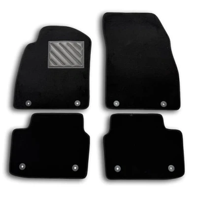 Image of Vauxhall Insignia A Restyling 2013 to 2017 Tailored Car Mats, Non Slip, Reinforced Rubber Heel Pad, Fastener Buttons