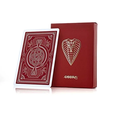 Image of JP GAMES LTD Cobra Luxury Poker Playing Cards Perfect For Magic, and Cardistry Includes Double Backer Blank Face