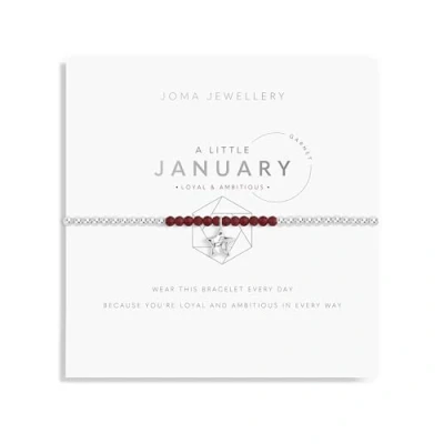 Image of Joma Jewellery A Little Birthstone January Charm Bracelet