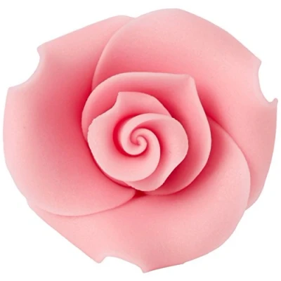 Image of Culpitt 38mm Light Pink Rose Sugar Soft Edible Cupcake Decorations (Pack of 1, Total 20)