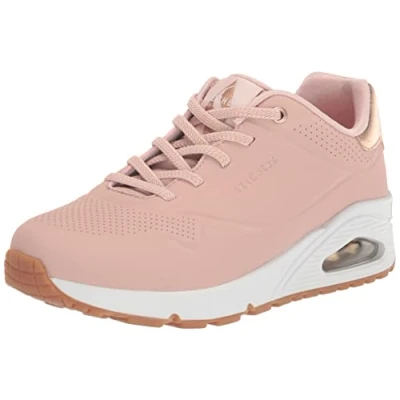 Image of Skechers Women&#039;s Uno Shimmer Away Sneaker, Blsh, 6 UK