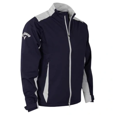 Image of Callaway Golf Mens Stormlite II Jacket Peacoat/Pearl Blue XL