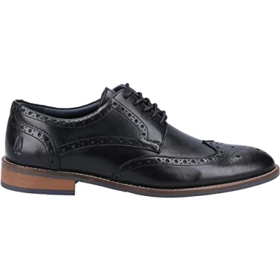 Image of Hush Puppies Men&#039;s Dustin Brogue Shoe 8 UK Blk