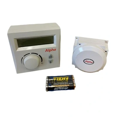 Image of Alpha Combi Boiler EASY STAT Wireless Programmable Room Thermostat &amp; Receiver 7.2000050 Genuine Part Hanicks