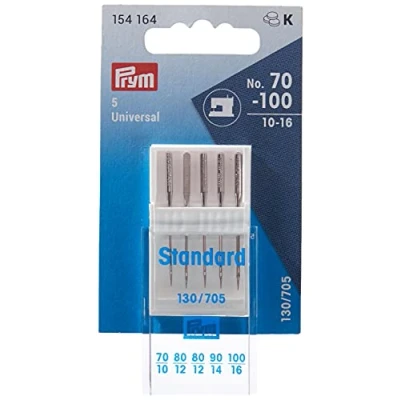 Image of Prym Sewing Machine Needles, Silver, Standard, 130/705, No. 70 100