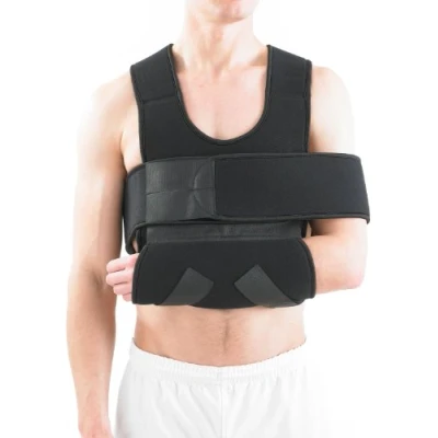 Image of Neo G Comfort Shoulder Immobilizer Breathable &amp; Lightweight Fabric for Pre/Post Surgery Aid, Support Elevate Arm, Injury Recovery, Arm Immobilization Class 1 Medical Device Size