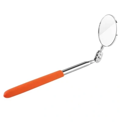 Image of Keenso Telescoping Inspection Mirror, Telescopic Retractable Mirror Tool with Handle for Mechanics Cars(50 * 600mm)