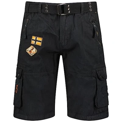 Image of Geographical Norway Men&#039;s Paintball Bermuda Shorts, Noir, 3XL