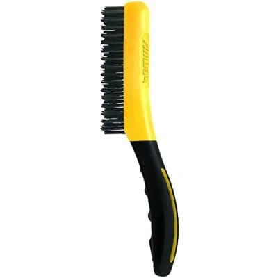 Image of ALLWAY SB416 Soft Grip Carbon Steel Wire Brush with Shoe Handle