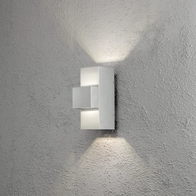 Image of Imola Outdoor Modern Up Down Wall Light Aluminium High Power LED 3x 3W, IP54