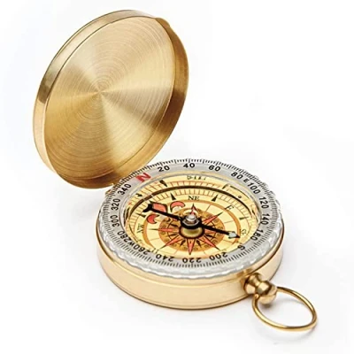 Image of DARENYI Navigation Compass Hiking Luminous Metal Pocket for Outdoor Camping Navigation, Orienteering and Survival