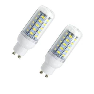 Image of Aoxdi 2X GU10 LED Bulbs 6W, Cool White 6500K, 36 SMD 5730 Spotlight, Energy Saving Light Bulbs, AC220 240V, 2 Pack (Cool White)