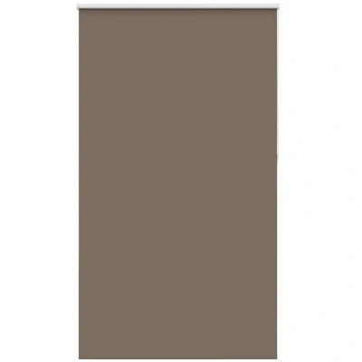 Image of vidaXL Roller Blind Blackout Coffee 135x210 cm Fabric Width 131.6 Polyester