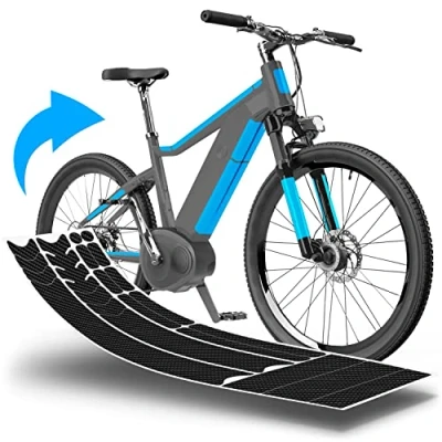 Image of E Bike Paint Protection Film for Ebike, Electric Bike, MTB etc. 20 piece Frame Set Against Stone Chipping Carbon &amp; self adhesive