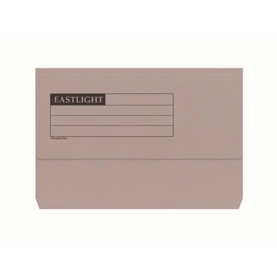 Image of ValueX Document Wallet Heavyweight, Half Flap Foolscap, Buff Colour, Pack of 50