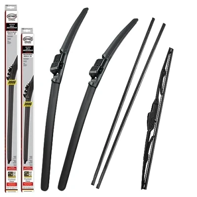 Image of Fits Vauxhall Astra 2004 2010 All Season Front Wiper Blades With Extra Refill Rubber And Rear HAS2218SL12HRC