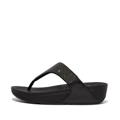 Image of Fitflop Women&#039;s LULU OPUL Toe Post Sandals, Black, 4 UK