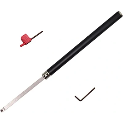 Image of Wood Turning Tool Set Carbide Tipped Lathe Chisel Finisher Tools Bar with Ci3 12mm Round Insert Cutter for Hobbyist or DIY Carpenter