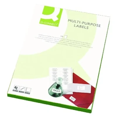 Image of Q Connect Multipurpose Labels 199.6x143.5mm 2 Per Sheet White (Pack of 200) KF26056 + Free FINCHLEY Refill Pen (3)