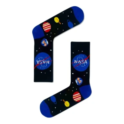 Image of Nasa Socks/Fun Socks/Cute Socks/Gift Socks/Unisex Socks/Christmas Gifts