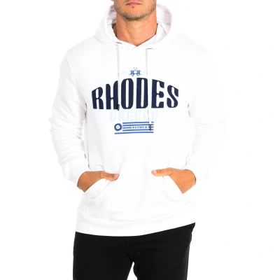 Image of La Martina TMF323 FP225 Mens Hoodie White Cotton Size 3XL