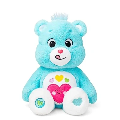 Image of Care Bears Always Here Bear 35cm Medium Plush Eco Friendly, Collectable Cute Toy, Cuddly Toys for Children, Teddies Suitable Girls and Boys Ages 4+ Basic Fun 22623