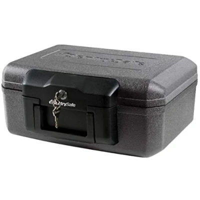 Image of Sentry Safe 1210 Portable Fireproof Box with Key Lock, Small