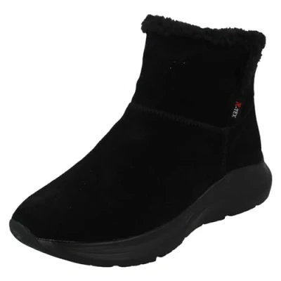Image of Rieker Evolution 42170 00 Black Suede Water Resistant Ladies Boot 6.5