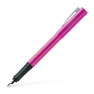 Image of Faber Castell 140914 Grip 2010 M Fountain Pen Pink/Orange
