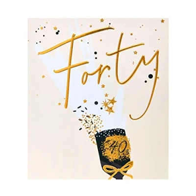Image of UK Greetings 40th Birthday Card Happy Celebration Card, 737307 0 1, Multi