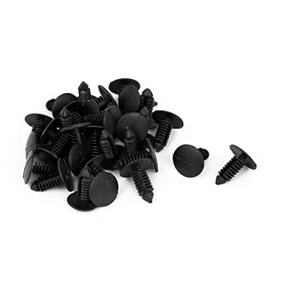 Image of sourcingmap 8mm x 6mm Hole Plastic Car Fender Tree Clips Rivets Fastener 30pcs