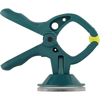 Image of wolfcraft 4 MINI 20 Spring Clamps With Suction Cup I 3663000 Practical helper perfect for use around the home as well in hobbies and craft projects