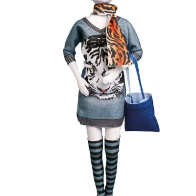 Image of Vervaco Dress Your Doll, Synthetic Fiber, Multi Colour, 31 x 24 1 cm