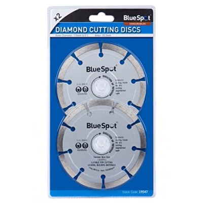 Image of Blue Spot Tools 19547 Segmented Diamond Dry Cutting Disc, Silver, 115 mm,2 Piece