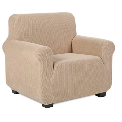 Image of TIANSHU Armchair Slipcovers,1 Seater Sofa covers, Couch Pet Covers,Non Slip Slipcovers for Dogs(1 Seater, sand)
