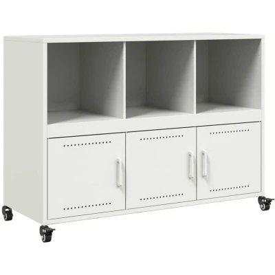 Image of vidaXL Sideboard White 100.5x39x72 cm Steel