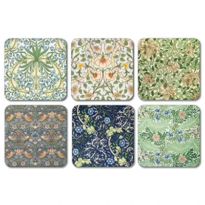 Image of William Morris Mixed Patterns Coasters Set of 6