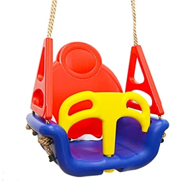 Image of LittleTom 3 in 1 garden Swing 49x48x34cm little children 6 72 months Blue Red