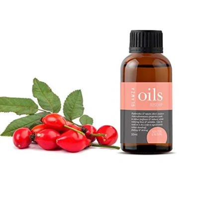 Image of Rosehip Oil GLAMZA 100% Pure Essential Natural Fragrance Oils for Humidifier, Aromatherapy &amp; Massage (10ml)