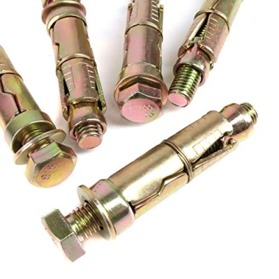 Image of 5X Heavy Duty Loose Bolt Shield Anchors M12 x 90mm Expansion Bolts for Brick, Concrete &amp; Masonry