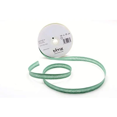 Image of Inastri 14/ 4/ 4 mm Cotton Bias Binding, Green (Sage Green) 116