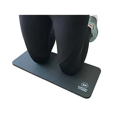 Image of Sargoby Fitness Yoga knee Pad Cushion 15mm (0.6&#039;&#039;) Thick Pilates to Provide Relief Knees Elbows Forearms &amp; Wrists exercise Mat Small