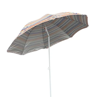 Image of MantraRaj Garden Parasol Umbrella Outdoor Sun Shade For Outdoor, Garden, Beach, Pool, Patio, Picnic Umbrellas Tilting Function Multi Coloured Protection 1.8M