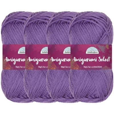 Image of Amigurumi Select 100% Acrylic Craft Yarn Skeins Crochet and Knitting Projects Fingering Weight Clematis 4