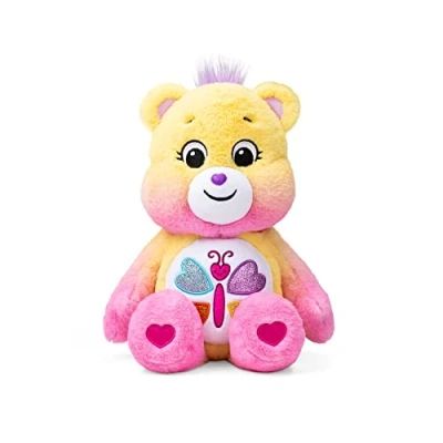 Image of Care Bears Calming Heart Bear (scented) 35cm Medium Plush Collectable Cute Toy, Cuddly Toys for Children, Soft Girls Boys, Teddies Suitable Boys Ages 4+ Basic Fun 22336