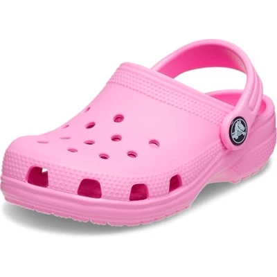 Image of Crocs Unisex Kids Classic Clog T Clogs, Taffy Pink, 7 UK Child