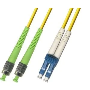 Image of CHB 5 Meter Duplex Fibre Optic Patch Cable SC LC FC E2000 APC UPC Single Mode OS2 9/125 Yellow Lead 2mm Fiber Patchcord (LC/UPC FC/APC)